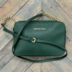 MICHEAL KORS Jet Set East West Leather Bag